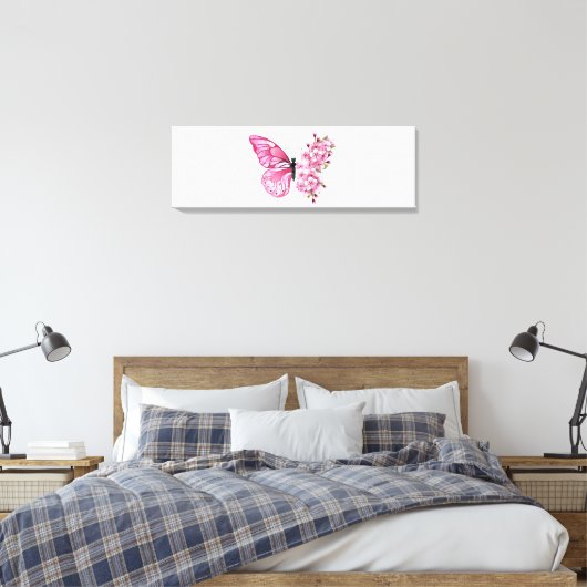Toile Flower Butterfly (Insitu(Chambre))