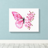 Toile Flower Butterfly (Insitu (Plancher de Bois))