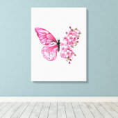 Toile Flower Butterfly (Insitu (Plancher de Bois))