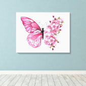 Toile Flower Butterfly (Insitu (Plancher de Bois))