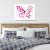 Toile Flower Butterfly (Insitu(Chambre))