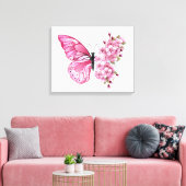 Toile Flower Butterfly (Insitu(Salon))