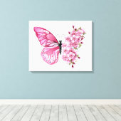 Toile Flower Butterfly (Insitu (Plancher de Bois))