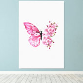 Toile Flower Butterfly (Insitu (Plancher de Bois))