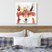 Toile Flower Crown Forester Fox (Insitu(Chambre))