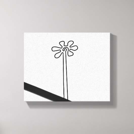 Toile Flower Nazca Pérou ancien idole géoglyphe symbole  (Recto)