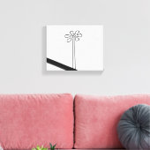 Toile Flower Nazca Pérou ancien idole géoglyphe symbole  (Insitu(Salon))