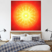 Toile flower of life on sun manda (Insitu(Chambre))