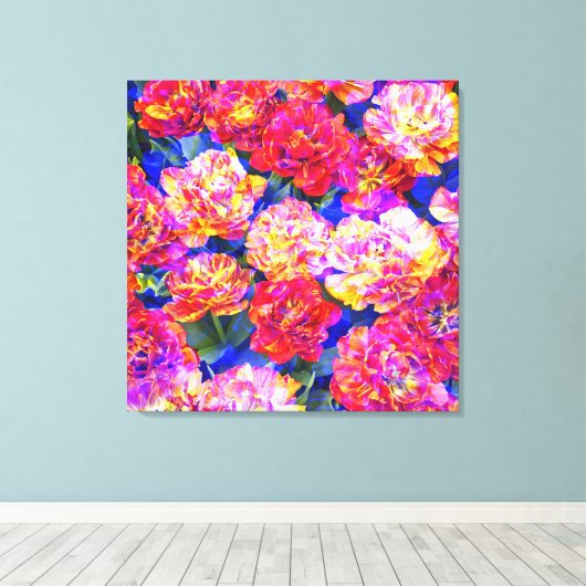 Toile Flower Power 1 (article 1801) (Insitu (Plancher de Bois))