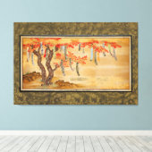 Toile Flowering Cherry and Autumn Maples with Poem Slips (Insitu (Plancher de Bois))