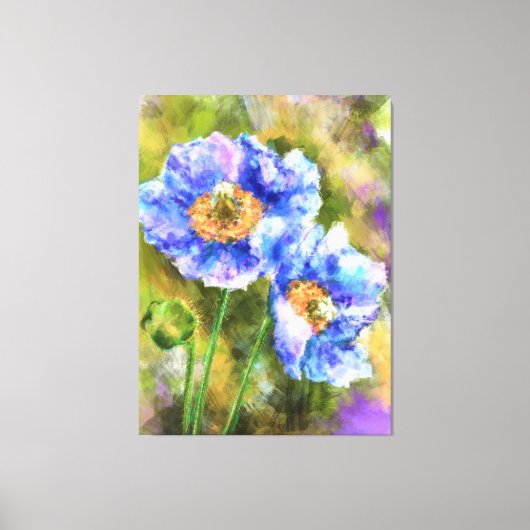 Toile Flowering Spring Flowers Abstract (Recto)