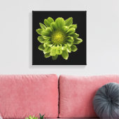 Toile Flowers | Green Chrysanthemum (Insitu(Salon))