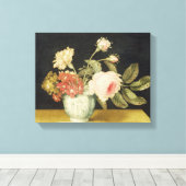 Toile Flowers in a Delft Jar (Insitu (Plancher de Bois))