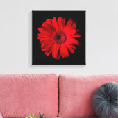 Toile Flowers | Red Gerbera Daisy (Insitu(Salon))