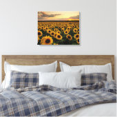 Toile Flowers | Sunflower Field (Insitu(Chambre))
