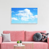 Toile Fluffy Clouds et Blue Sky (Insitu(Salon))