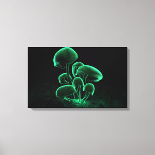 Toile Fluorescence verte