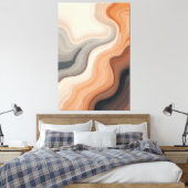 Toile Flux Abstrait de tons de la Terre (Insitu(Chambre))