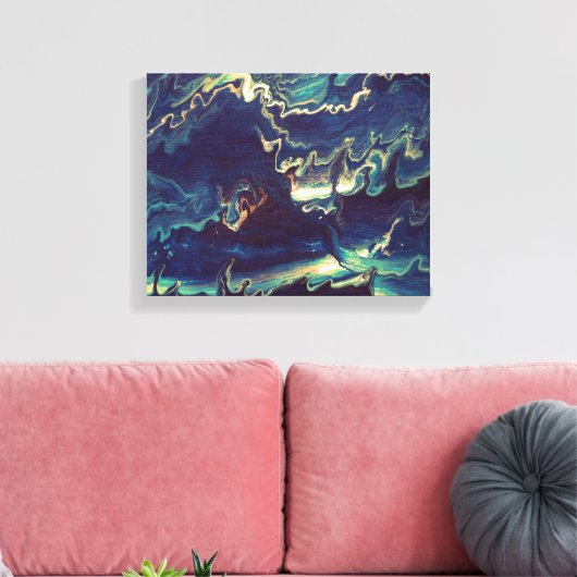 Toile Flux Blues II (Insitu(Salon))