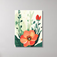 Flux de couleur vive : Fleur de Pêche et art Feuil
