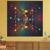 Toile Flux de données interconnectés (Insitu(Salon))