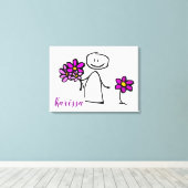 Toile Flux de retenue de la figure de bâton (Insitu (Plancher de Bois))