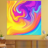 Toile Flux dynamique d'art liquide (Insitu(Salon))