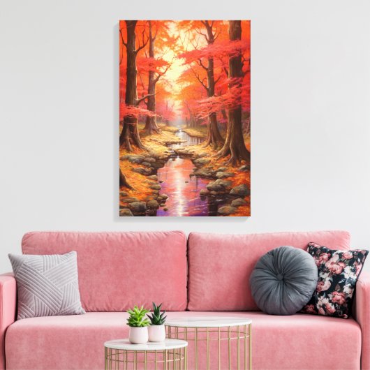 Toile Flux Enchantant Autumn Maple Forest Fine Art (Insitu(Salon))