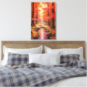 Toile Flux Enchantant Autumn Maple Forest Fine Art (Insitu(Chambre))