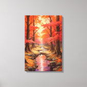 Toile Flux Enchantant Autumn Maple Forest Fine Art (Recto)