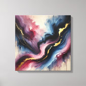 Toile Flux Ethérée - Elégant tableau d'art Abstrait (Recto)