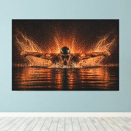 Toile Flux Ininterrompu – Pleine Puissance Papillon (Insitu (Plancher de Bois))