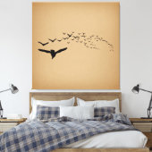 Toile Flying Birds Art Vintage (Insitu(Chambre))