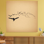 Toile Flying Birds Art Vintage (Insitu(Salon))