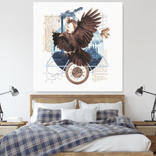 Toile Flying Eagle avec plusieurs autres éléments collag (Insitu(Chambre))