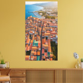 Toile Flying over the rooftops of the town (Insitu(Salon))