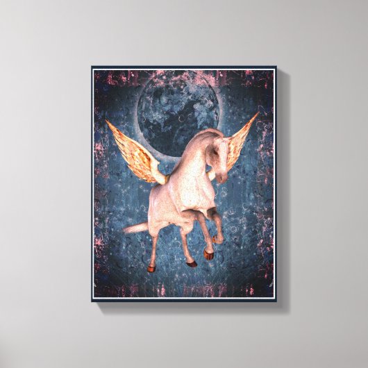 Toile Flying Pegasus Horse Imaginaire Art (Recto)