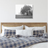 Toile Foggy Automne Niveaux de gris (Insitu(Chambre))