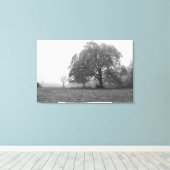 Toile Foggy Automne Niveaux de gris (Insitu (Plancher de Bois))