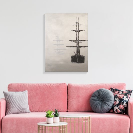 Toile Foggy Harbor (Insitu(Salon))
