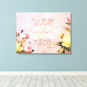 Toile Foi, Amour et Espoir Roses (Insitu (Plancher de Bois))