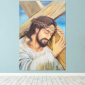 Toile Foi chrétienne Jésus Christ (Insitu (Plancher de Bois))