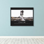 Toile Foi : Citation inspirante (Insitu (Plancher de Bois))
