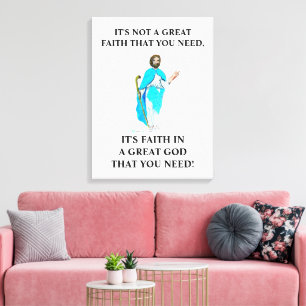 TOILE FOI EN UN GRAND DIEU