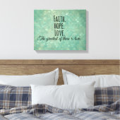 Toile Foi Inspirationnelle Espoir Aimer Bible Verse (Insitu(Chambre))