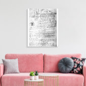 Toile Fol.145v-b, page du carnet de Da Vinci (Insitu(Salon))