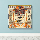 Toile Folklore tribal maori (Insitu (Plancher de Bois))