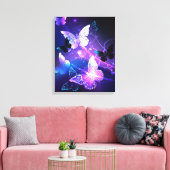 Toile Fond avec papillons de nuit (Insitu(Salon))