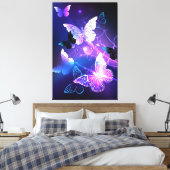 Toile Fond avec papillons de nuit (Insitu(Chambre))