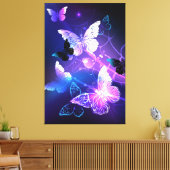 Toile Fond avec papillons de nuit (Insitu(Salon))